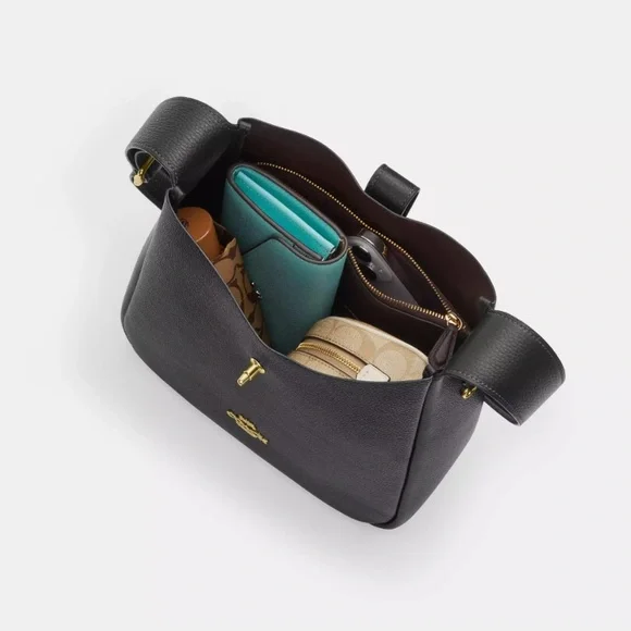 COACH Hadley Convertible Crossbody Bag w/ Gold Accent - Picture 8 of 12